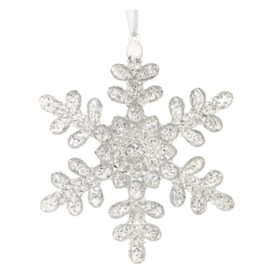 Украшение новогоднее Снежинка, L13 W0,4 H15,5 см 754267