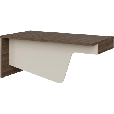 Стол IN FREGAT рук-ля прист. 129В002 оп. тумба лев ясень бакаут/сер