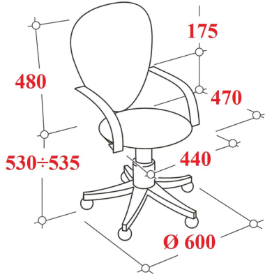 Кресло VT_Chairman 696 сетка/ткань TW-04 серый пластик