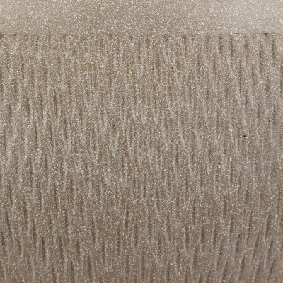 Кашпо Лотус Круглое, файберстоун, серо-корич, D37 H33.5cm арт.MESHR37-T