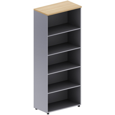 Стеллаж SH_Unica высокий F7B-01 756737 (351873) бук/серый