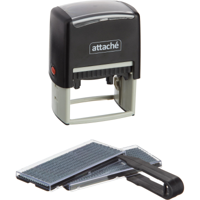 Штамп самонаборный Attache 8/10 стр. 60х40 с рамкой