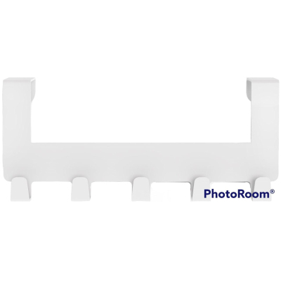 Вешалка настенная KD_Эльда-9. металл, 5 крючков, белый