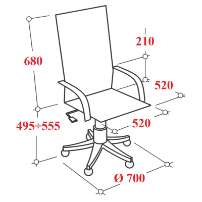 Кресло VT_Chairman Home 795 Россия ткань Т-84 черный N
