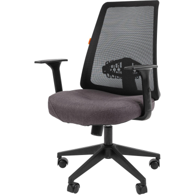 Кресло VT_Chairman 535 Россия LT ткань черный/серый