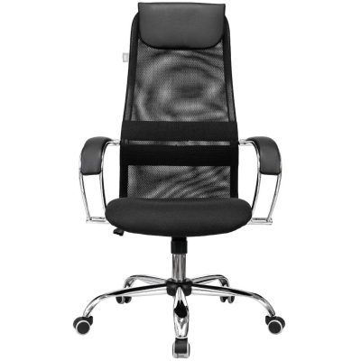 Кресло VB_Бюрократ CH-607SL черный TW-01 Neo Black сетка/ткань крест.металл