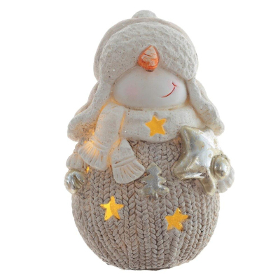 Фигурка , декоративная Снеговик (подсветка, 2xLR44), W10 H20 см 2в.791778