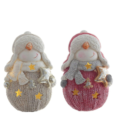 Фигурка , декоративная Снеговик (подсветка, 2xLR44), W10 H20 см 2в.791778