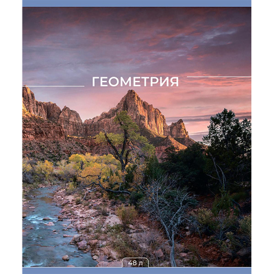 Тетрадь предметная 48л А5 клетка, №1 School -Мир Знаний- ГЕОМЕТРИЯ