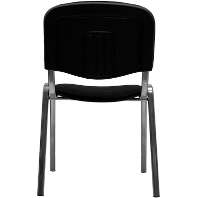 Стул КО_EChair Rio(ИЗО) ткань черная 101, каркас под хром