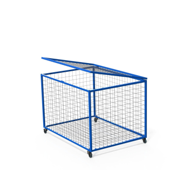 Корзина для хранения мячей передвижная металл (сетка) разборная,SP ХИ-М2Р