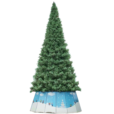 Ель искусственная уличная Альпийская 4 м, хвоя пленка, цвет зеленый 301-750