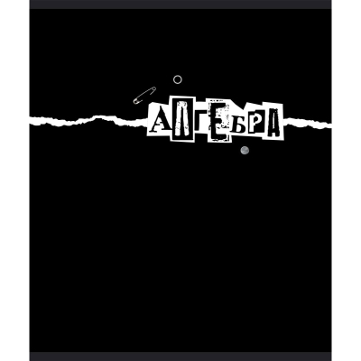 Тетрадь предметная 48л А5 клетка УФ-лак, №1 School -Панк- АЛГЕБРА