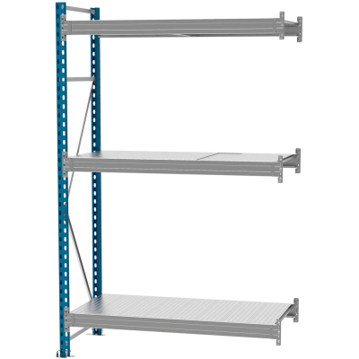 Стеллаж металлический MZ_SGR-V-1583-2,0-DS Доп.Секц. 3 яруса 1500х800,В2000