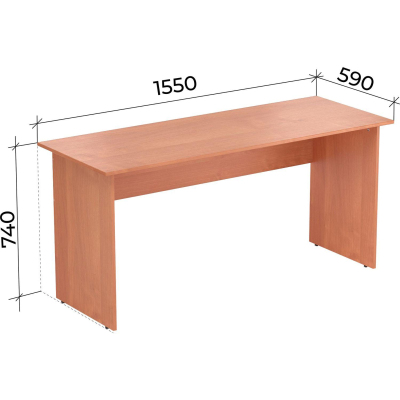 Стол письменный Easy LT Оптима 1550х590х740 Ольха