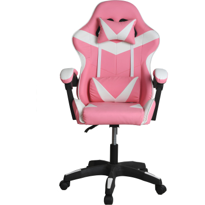 Кресло игровое GRAMBER, розово-белый Е09