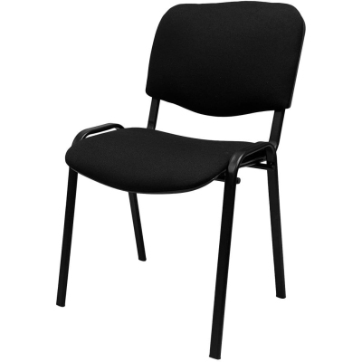 Стул КО_EChair Rio(ИЗО) ткань черная 101, каркас черный