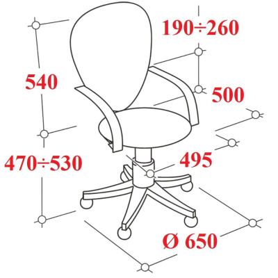 Кресло VT_Chairman 535 Россия LT ткань черный/черный