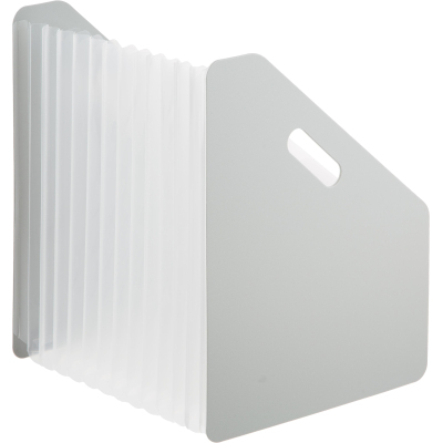 Лоток вертикальный Deli 63952 расширяемый, 13 отделений, серый