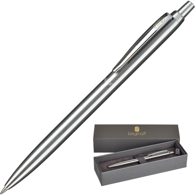 Ручка шариковая автоматическая Legraf Le Mans,0,5мм,синяя,серебр корпус JT