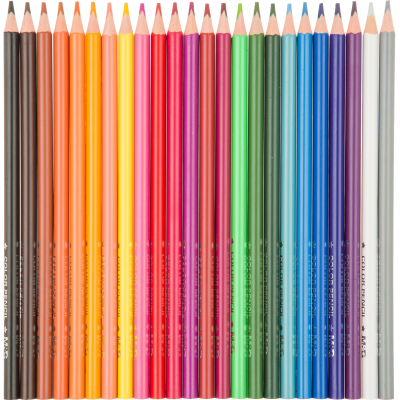 Карандаши цветные M&G деревянные шестигранные, 24 цв в наборе