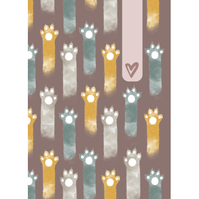 Тетрадь общая №1 School Лапки А5, 40л, клетка, сшивка уп(2шт)блок 70 г/кв.м