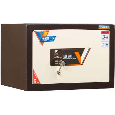 Сейф VALBERG ASK Карат-30 взломостойкий 1кл.,ключ.замок,коричн/беж