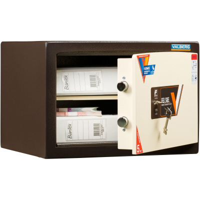 Сейф VALBERG ASK Карат-30 взломостойкий 1кл.,ключ.замок,коричн/беж