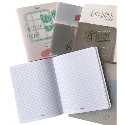 Тетрадь общая Kroyter 48л,кл,207х165,скр,обл.карт,65гр,Арт,5шт/уп 63969