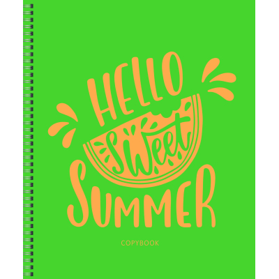 Тетрадь общая А5 96л,клетка,греб,обл.карт,Holidays,5диз,ТСЛ967269