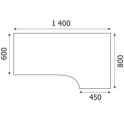 Стол эргономичный MON_Канц правый СК30.16 венге