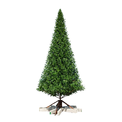 Сосна искусственная уличная Альпийская 4м, хвоя леска, цвет зеленый 301-781