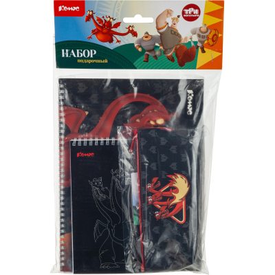 Набор школьный подарочный КОМУС Три Богатыря 3 предмета