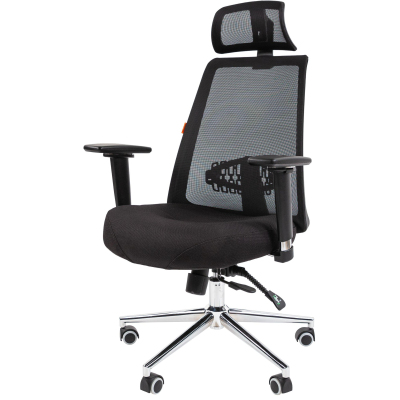 Кресло VT_Chairman 535 Россия LUX ткань черный/черный