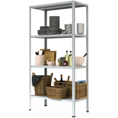 Стеллаж металлический P_МС-1864 с 4-мя полками 1000х600х1800