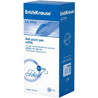 Стержень шариковый 0.7 ErichKrause 140мм для ручек серии ULTRA, синий 21508