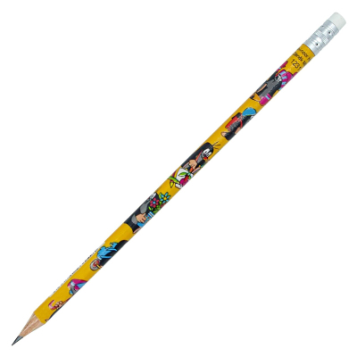 Карандаш чернографитный MOLE 1231 с ластиком, HB 1231036004TD