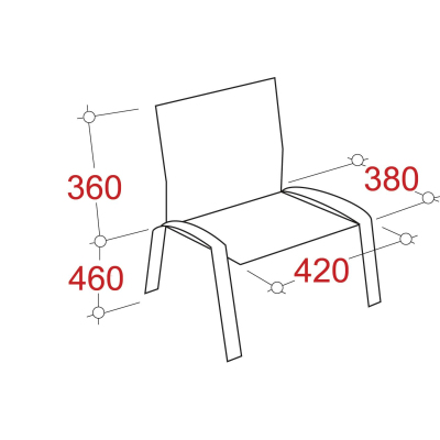 Стул UD_Серна (СМ-7/22) каркас белый, к/з К-18 ярко-зеленый