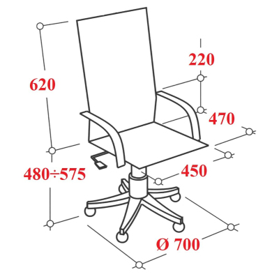 Кресло VT_Chairman 755 экопремиум черный