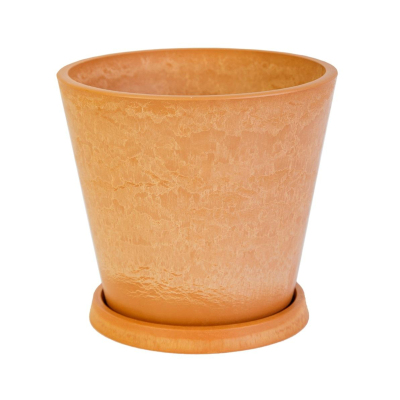 Горшок д/растен.Классическийс тарел.,Терракота(Оранж.),12л,Новин,H-11T20