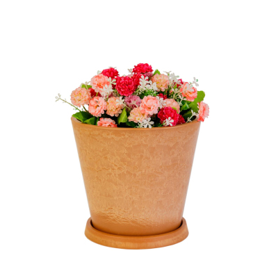 Горшок д/растен.Классическийс тарел.,Терракота(Оранж.),12л,Новин,H-11T20