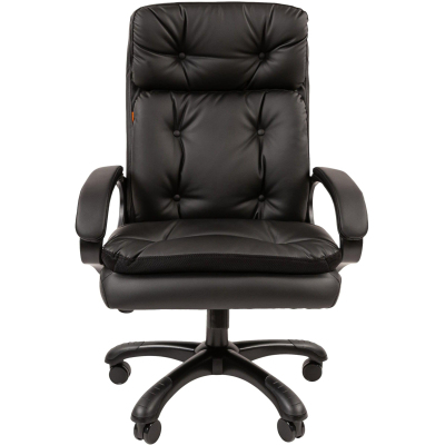 Кресло VT_Chairman 442 экокожа черный пластик черный