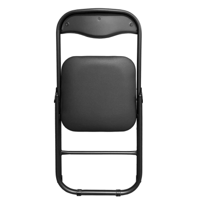 Стул складной КО_ искожа черный РС 04, каркас черный