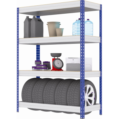 Стеллаж металлический MZ_МКФ18614-2.5 груз. 4 полки 1830х610х2500