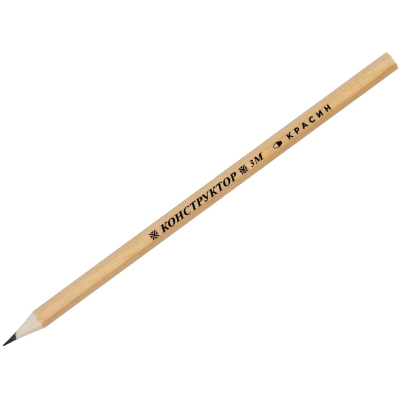 Карандаш чернографитный Красин Конструктор 3B дерево/лак шестигр. С-314