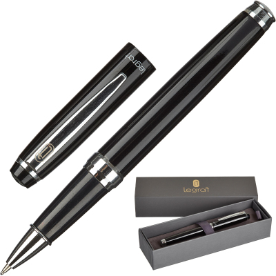 Ручка шариковая неавтоматическая Legraf Bordeaux,0,5 мм,син,сереб/чер корEX