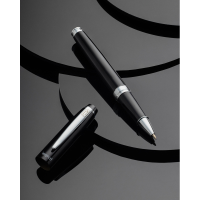 Ручка шариковая неавтоматическая Legraf Bordeaux,0,5 мм,син,сереб/чер корEX