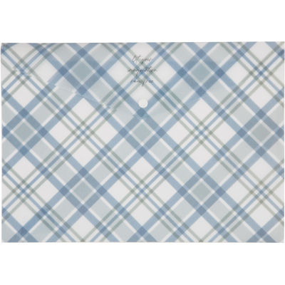 Папка-конверт на кнопке А4 Attache Selection Casual, РР, 2шт/уп, 180мкм