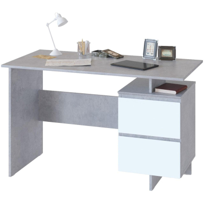 Стол письменный Сокол СПм-19 Бетон/белый