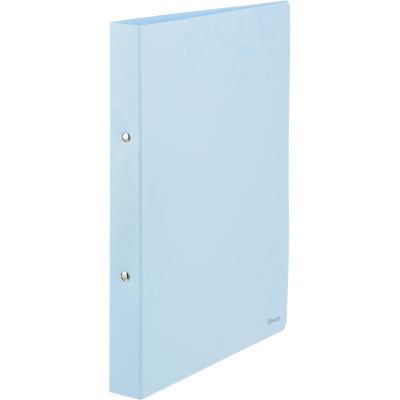Папка на 2-х кольцах А4 Комус Русская серия Arctic голубая 25/32мм 900мкм